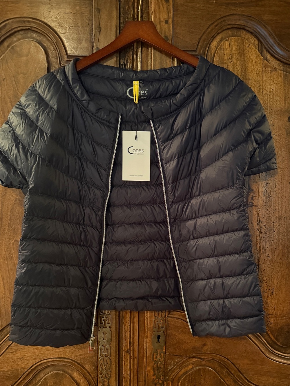 NWT Cotes of London Short Sleeve Packable Puffer Jacket - Navy